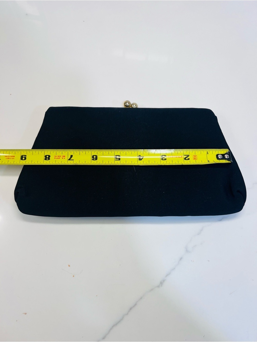 Vintage Women’s Black Clutch Tuck In Or Out Chain Strap For Evening Formal - Picture 5 of 7